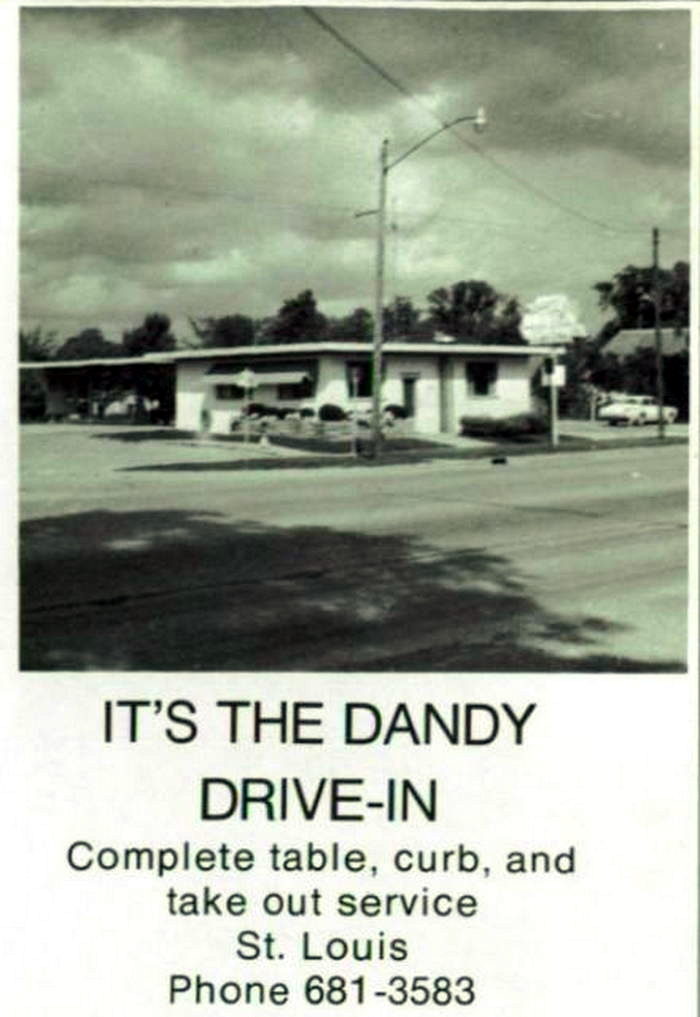 Tonys (Dandy Drive-In) - From St Louis High School Yearbook 1960S